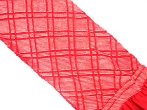 正絹　振袖用　絞り　帯揚げ